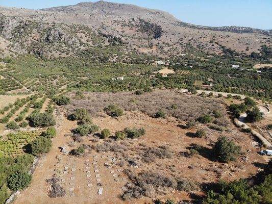 Kreta, Stilos: Außergewöhnliches Baugrundstück mit Meerblick zu verkaufen