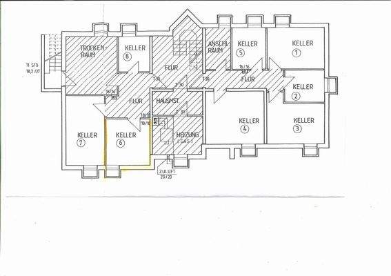 Grundrisss Keller