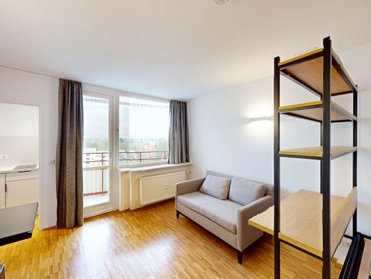 Wohn- und Schlafzimmer 