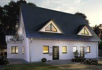 Modernes Doppelhaus