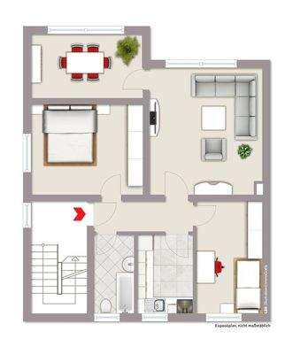 Obergeschoss (vermietet)