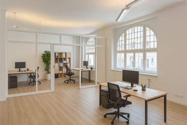 Beispiel Büroraum mit Abtrennung