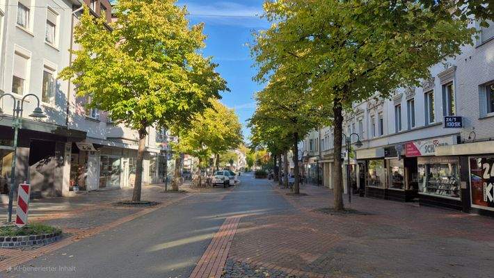 verkehrsberuhigte Hauptstraße