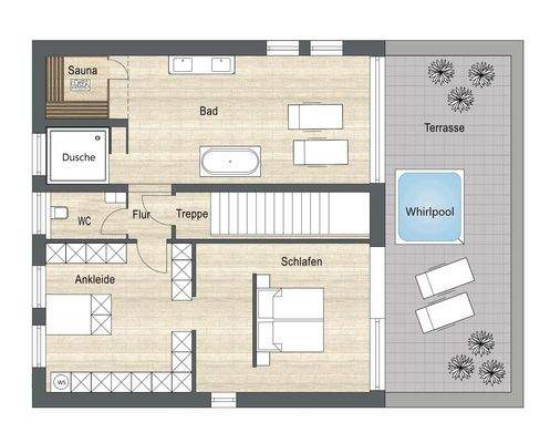 Grundriss Obergeschoss