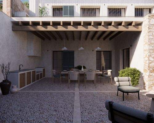 Überdachte Terrasse