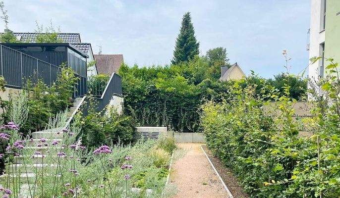 Blick in das neue Wohnquartier