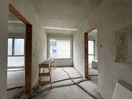 1. Obergeschoss Flur - Rohbau