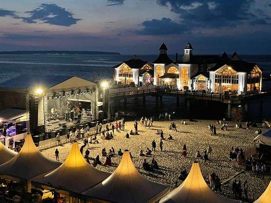 Seebrücke am Abend 