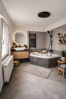 Hauptbad OG - Einrichtung KI generiert