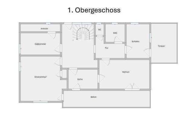 Grundriss 1.Obergeschoss