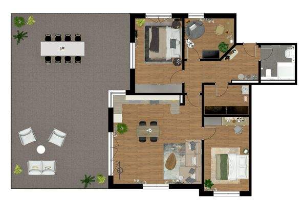 Ein Grundriss der überzeugt