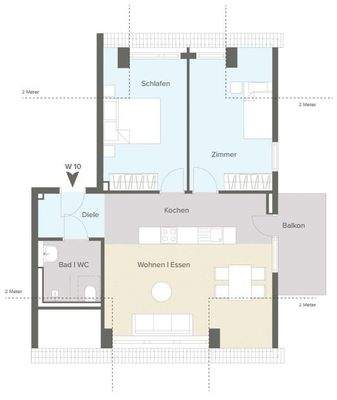 Grundriss Wohnung 10