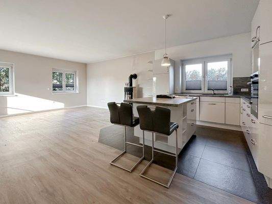 Küche und Wohnbereich