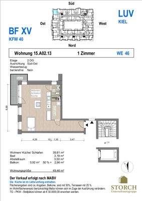 Grundriss WE 46 Baufeld XV 