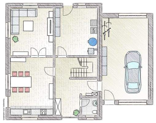 Exposéplan Erdgeschoss