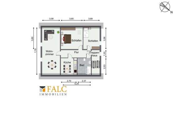 Grundriss Dachgeschoss