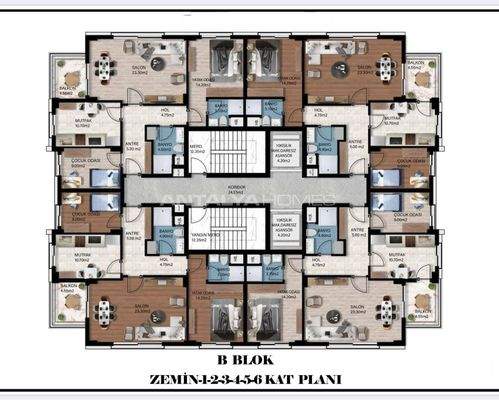 Brand New Apartments in a Complex with Pool in Antalya