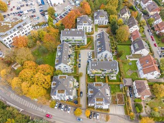 Vogelperspektive Wohnanlage