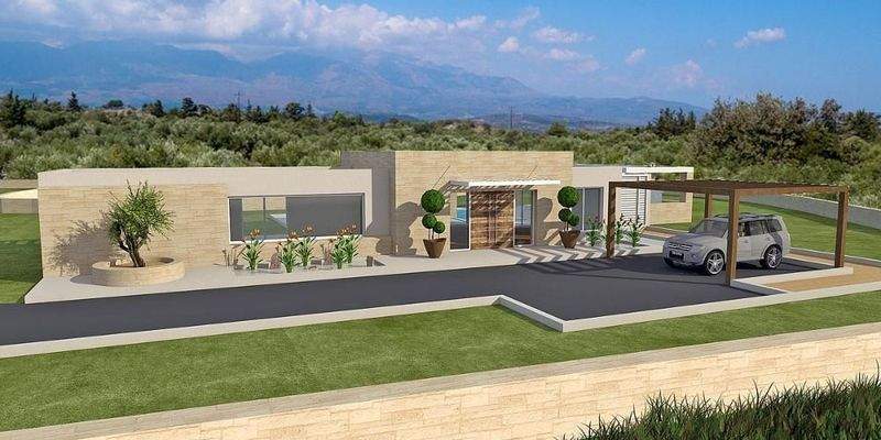 Kreta, Kefalas: NEUBAU! Gemütliche Villa unter den Olivenbäumen zu verkaufen