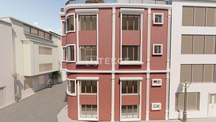 Furnished Building with Horizontal Architecture in Istanbul