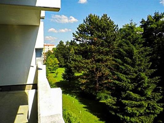 Blick vom Balkon