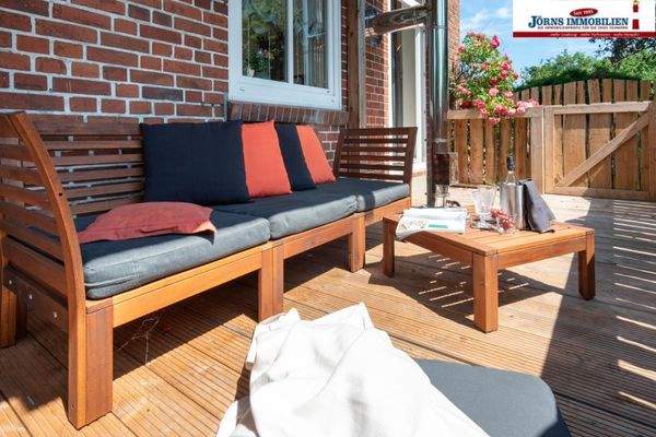 Hochterrasse im EG.,