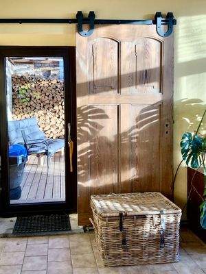 Zugang zur Terrasse vom Wintergarten