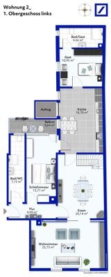 Grafik_Wohnung 2_1. OG li.