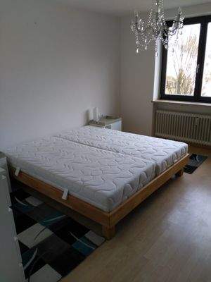 Blick in das Schlafzimmer