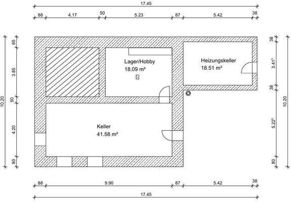 Grundriss Untergeschoss