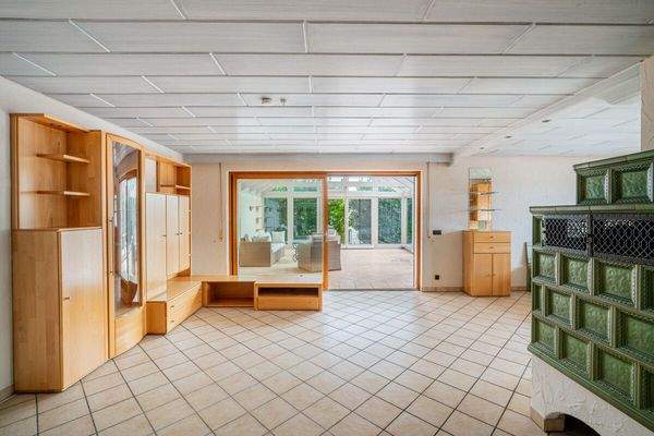 Wohnbereich mit Kachelofen