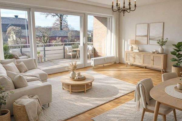 HOMESTAGING Wohnzimmer (KI generiert)