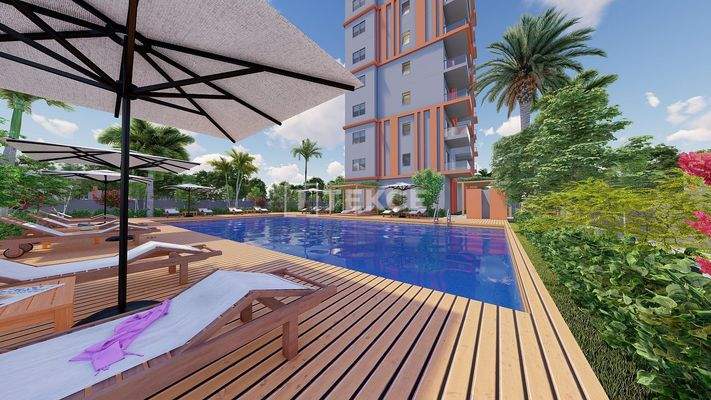Stylish Apartments in a Complex with Facilities in Erdemli, Mersin