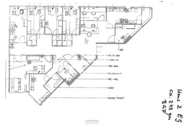 Grundriss EG Praxis 242 m²