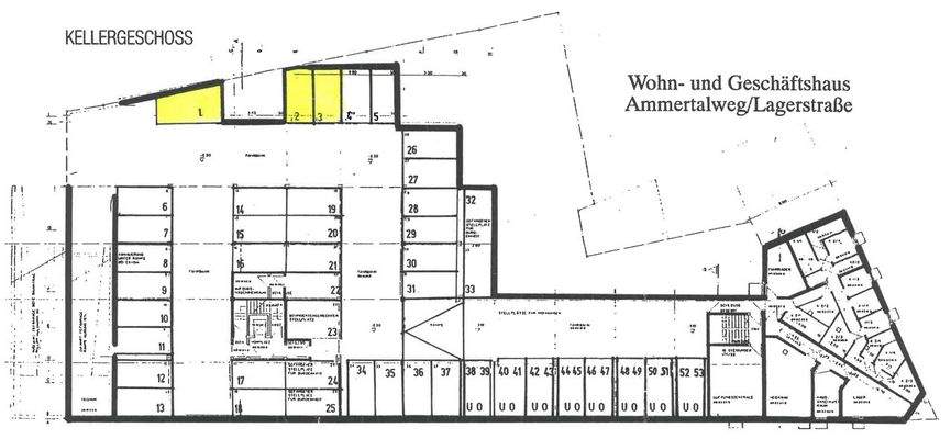Grundriss Tiefgarage