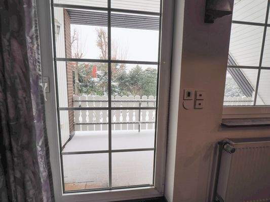 Tür vom Hobbyraum zur Loggia