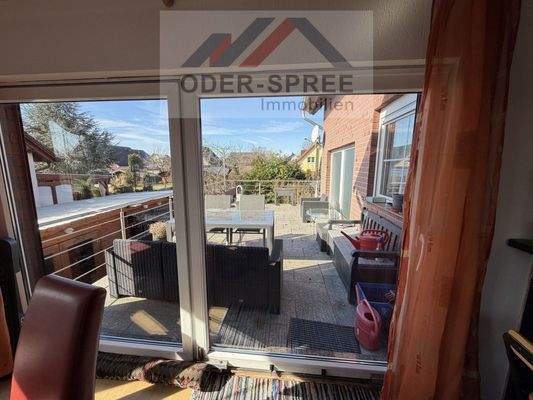 Blick auf die Terrasse