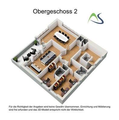 Grundriss 2. OG - 3D