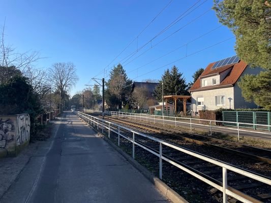 Blick Richtung Strassenbahnstation