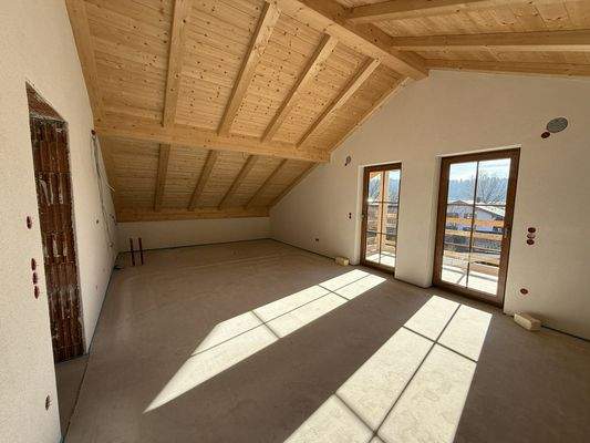 Sichtdachstuhl und angenehmes Raumklima