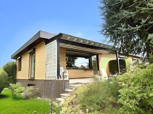 Terrassenansicht Gebäude