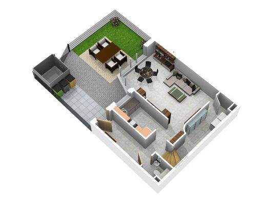 Erdgeschoss mit Vorgarten