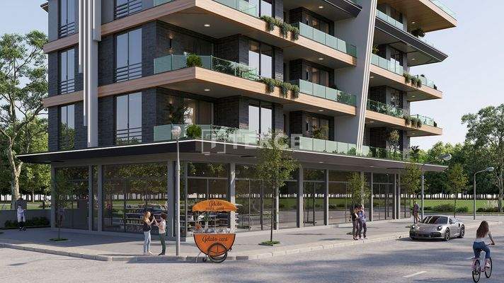 Spacious Sea-View Apartments Within a Complex in Oba Alanya