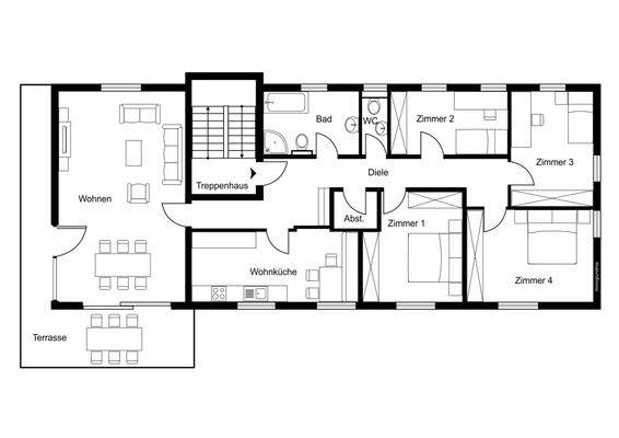 Grundriss ohne Maßstab