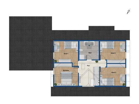 Grundriss Obergeschoss