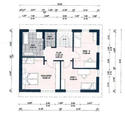 Beispiel Obergeschoss