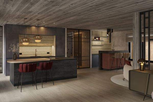 FRICK - HAUS B_Wohnbereich-Küche