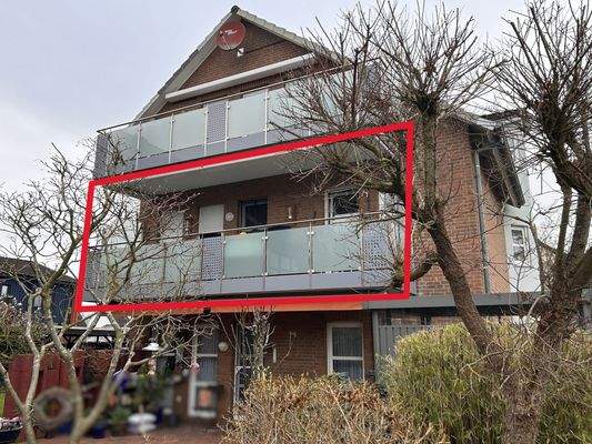 Aussenansicht Rückseite Balkon