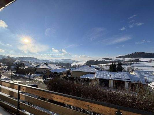 herrlicher Fernblick vom Balkon