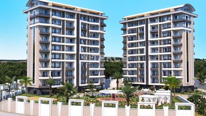 Elegant Design Sea View Apartments in Alanya Avsallar